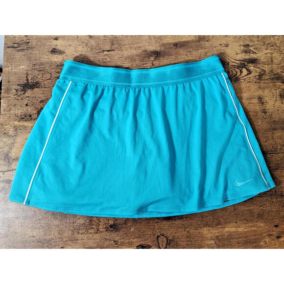 Nike Skort Athletic Blue Sz M  Dri-Fit Womens Shorts Under Skirt Tennis Golf - Picture 1 of 9